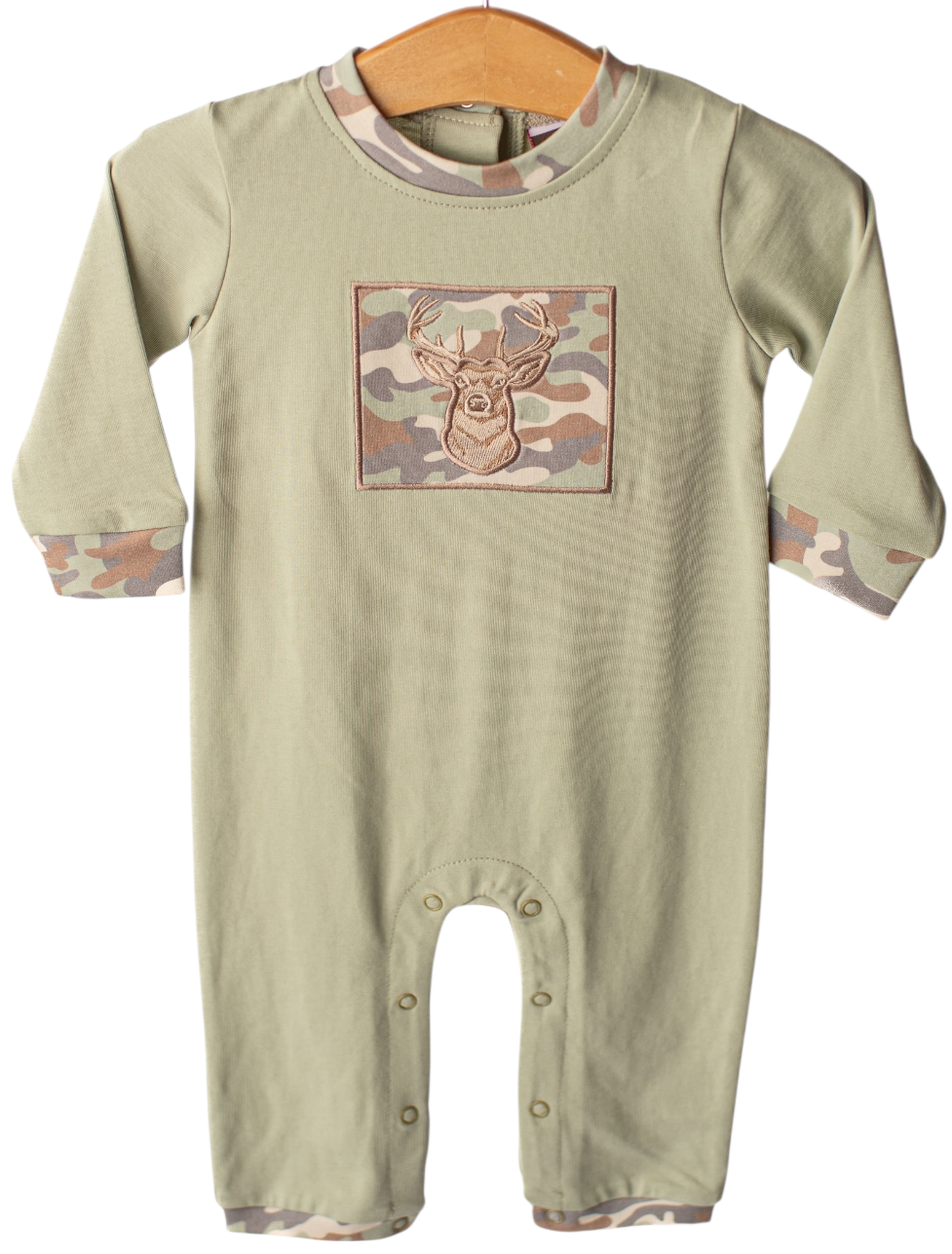 Buck Wild Camo Romper