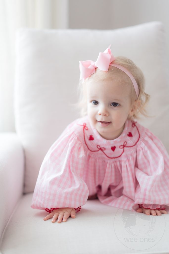Mini Grosgrain Bow on a Soft Elastic Baby Band