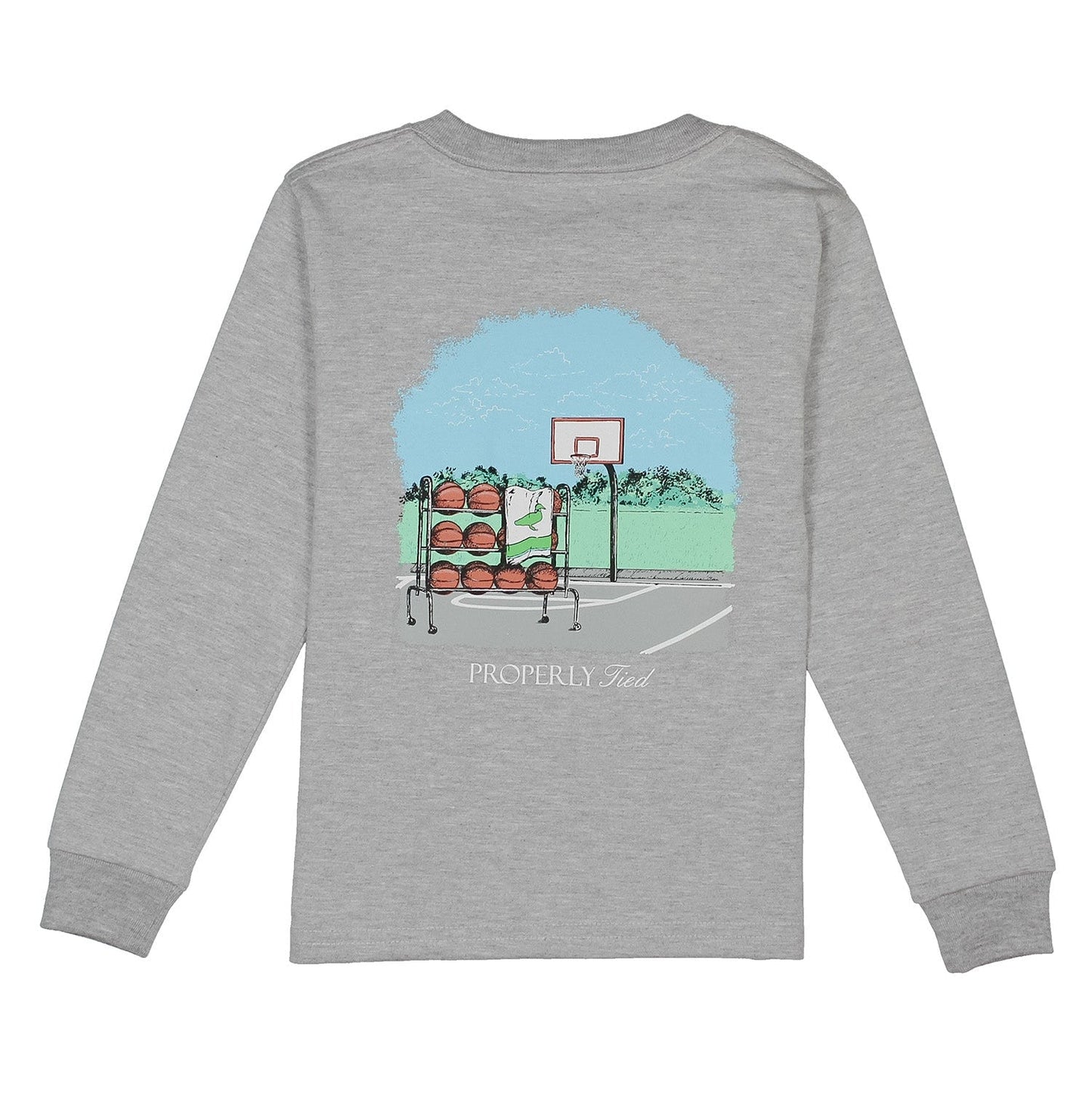 Basketball LS- Lt Heather Grey