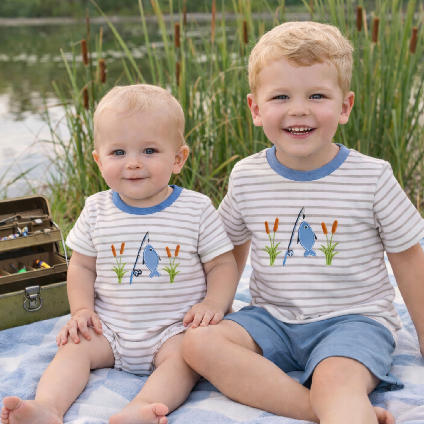 Catch of the Day Boy Short Set