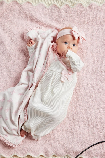 Bows Baby Blanket