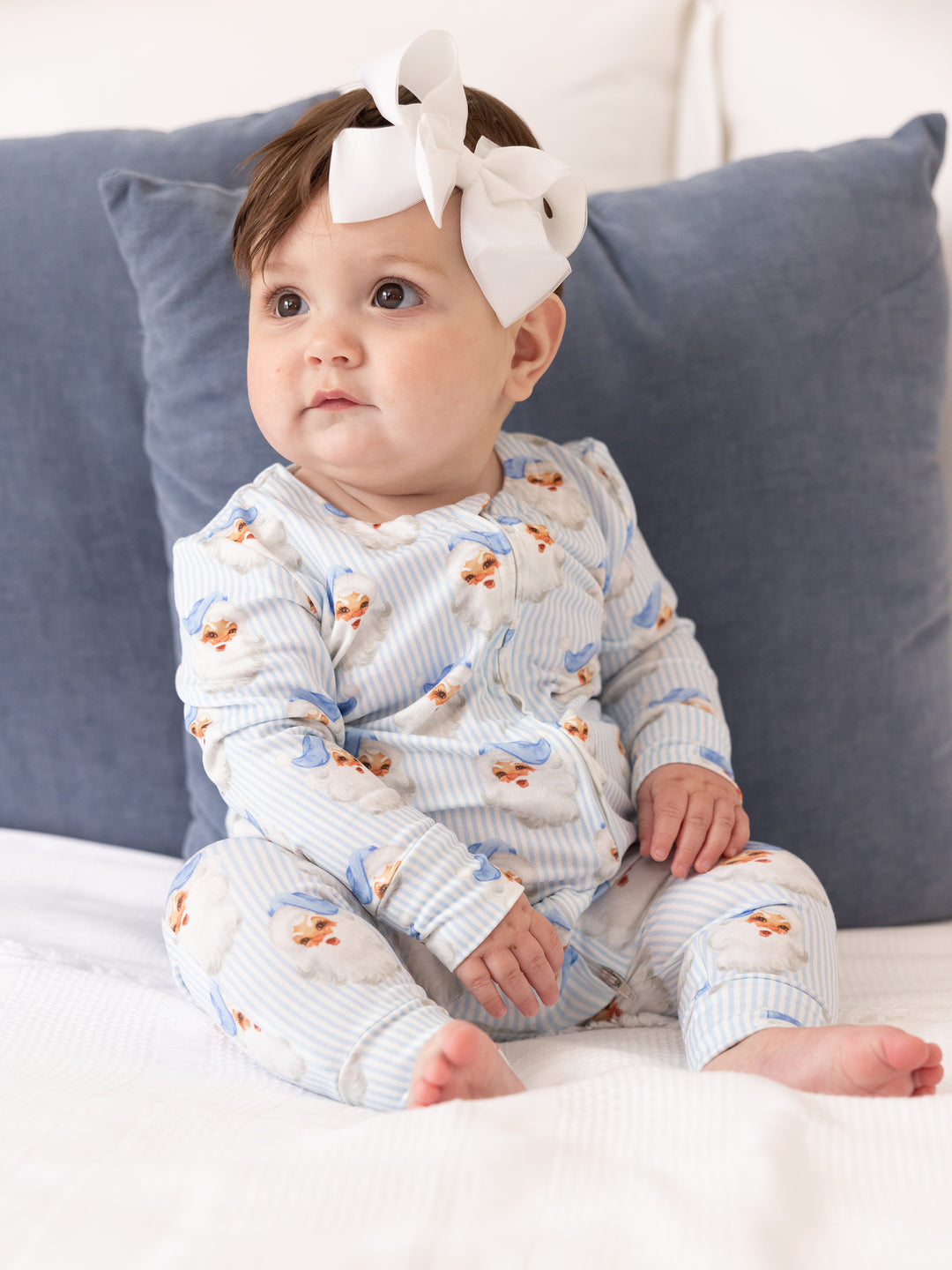 Santa Baby Blue PJ Sleeper