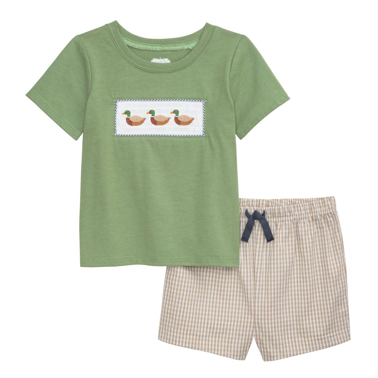 Smocked Mallard Short Set