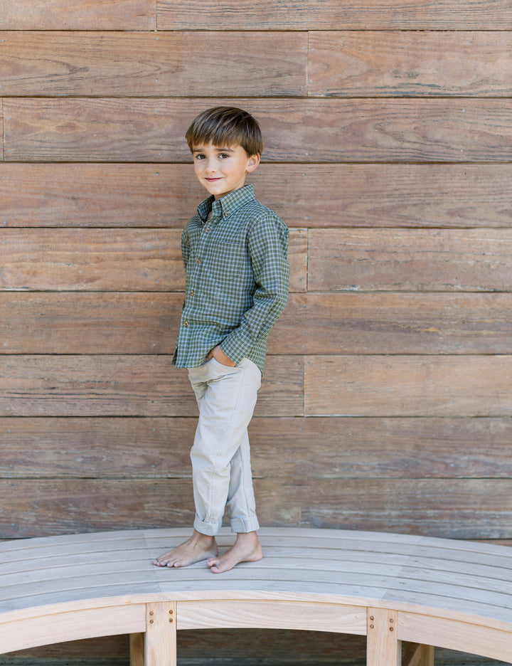 Woodland Sportshirt Cypress Needle