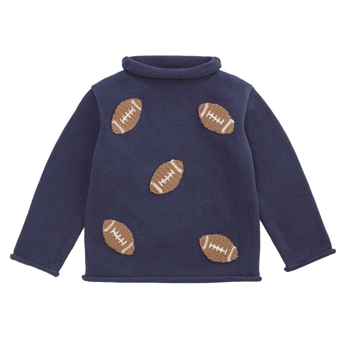 Mini Footballs Rollneck Sweater