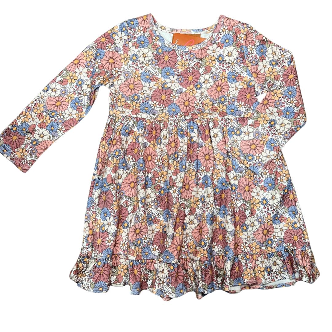 Rose Floral L/S Dress