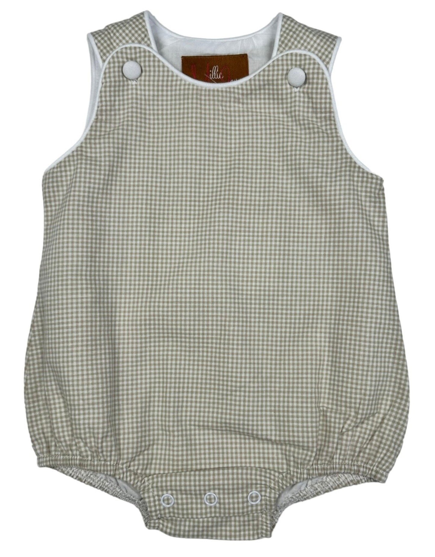 Khaki Gingham Brooks Bubble