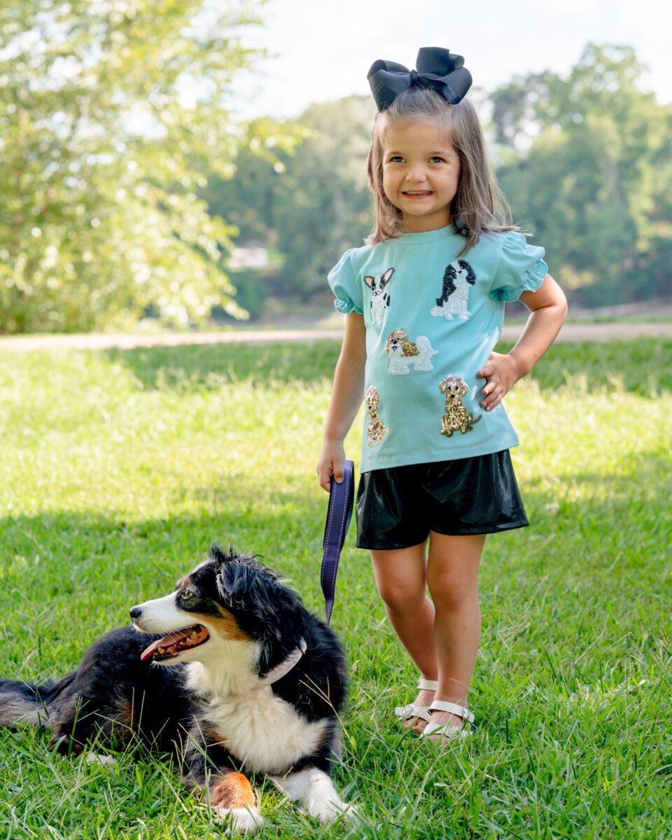 Sequin Puppy SS Shirt