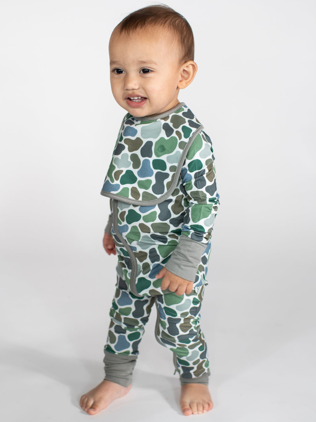 Pebble Camo Convertible Footie