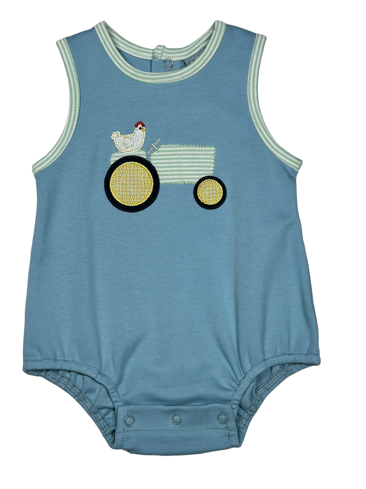 Tractor Appliqué Boys Bubble