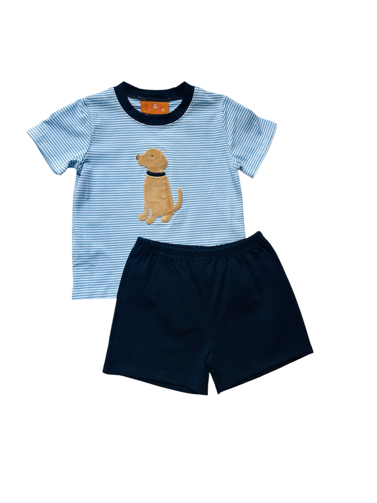 Puppy Appliqué Boys Short Set