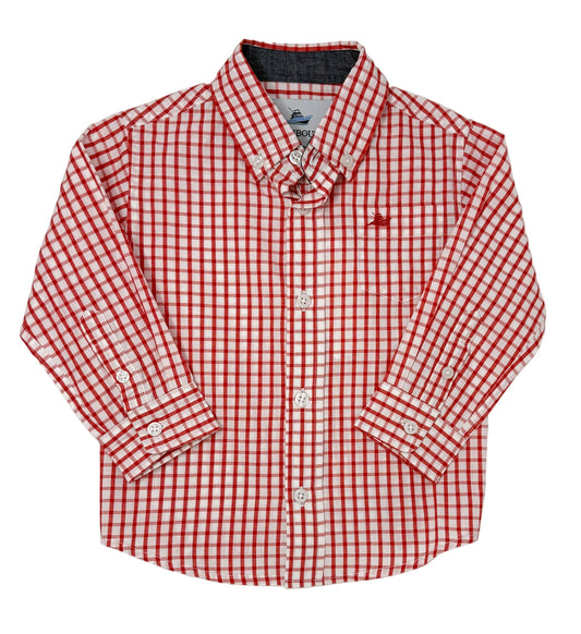 Red/White L/S Dress Shirt
