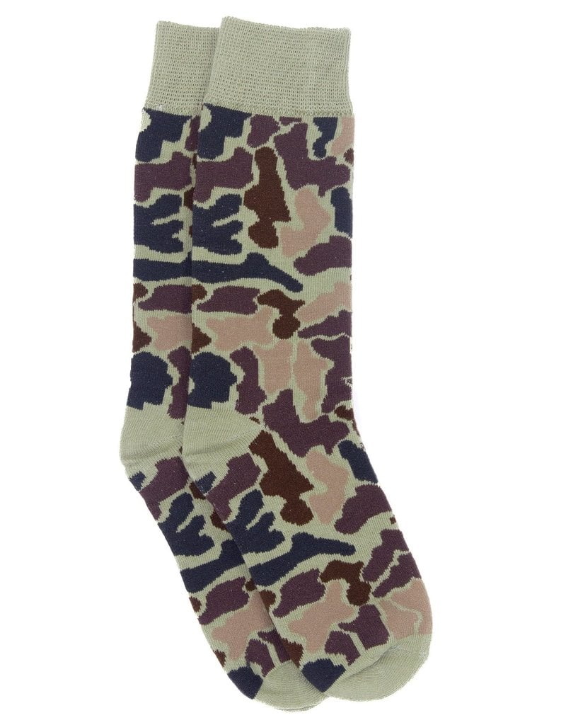 Lucky Duck Sock- Vintage Camo