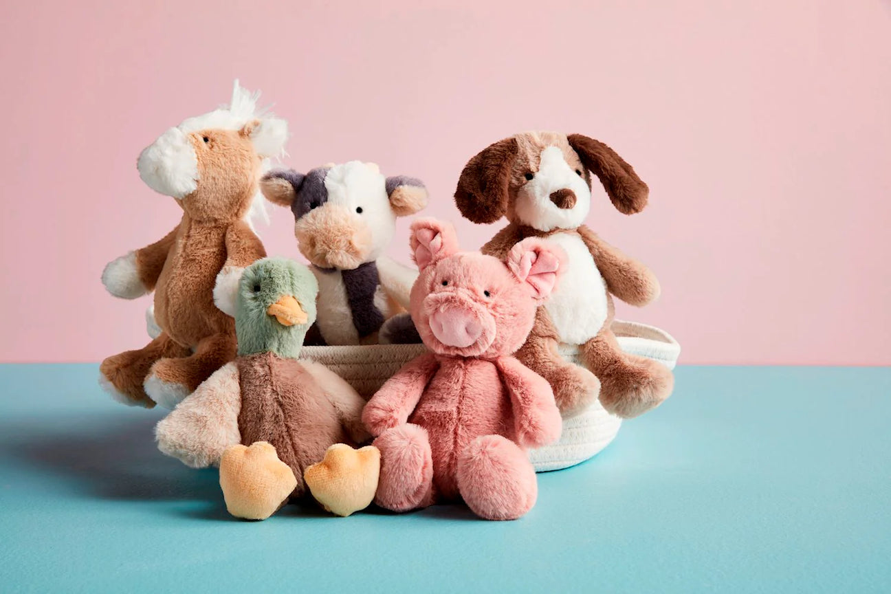 Farm Toy Plush Rattle