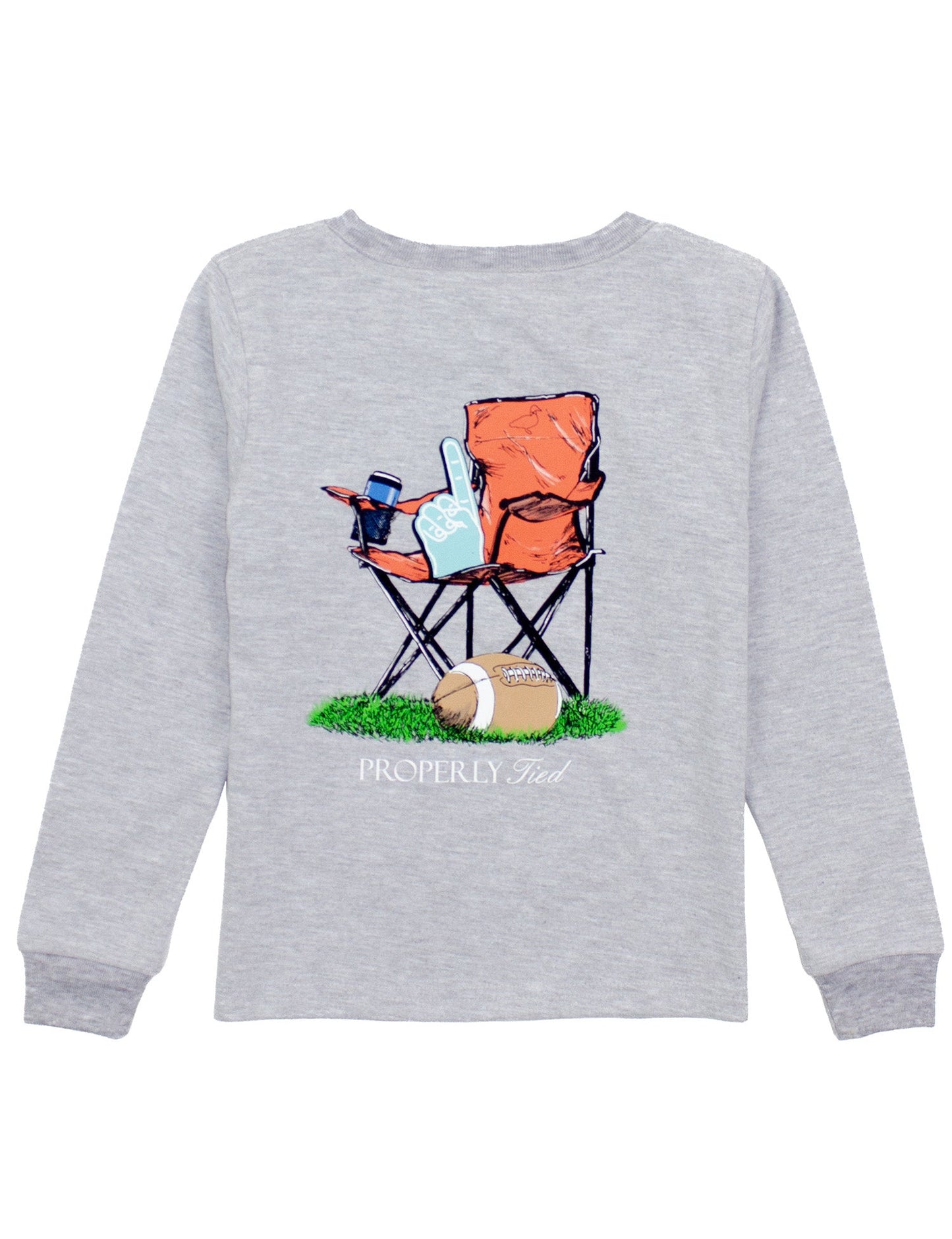 Sidelines LS Light Heather Grey