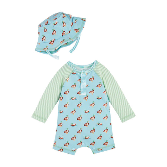 Duck Rashguard One-Piece Swimsuit
