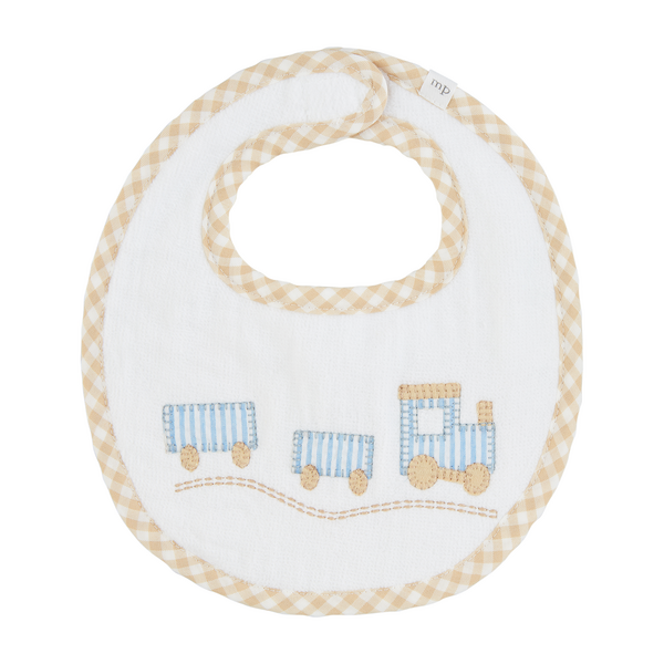 Train Applique Bib