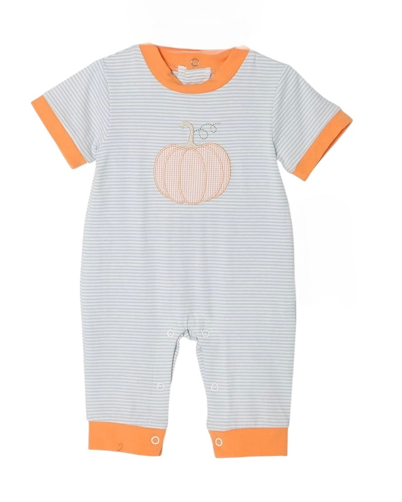 Harvest Pumpkin Appliqué Romper