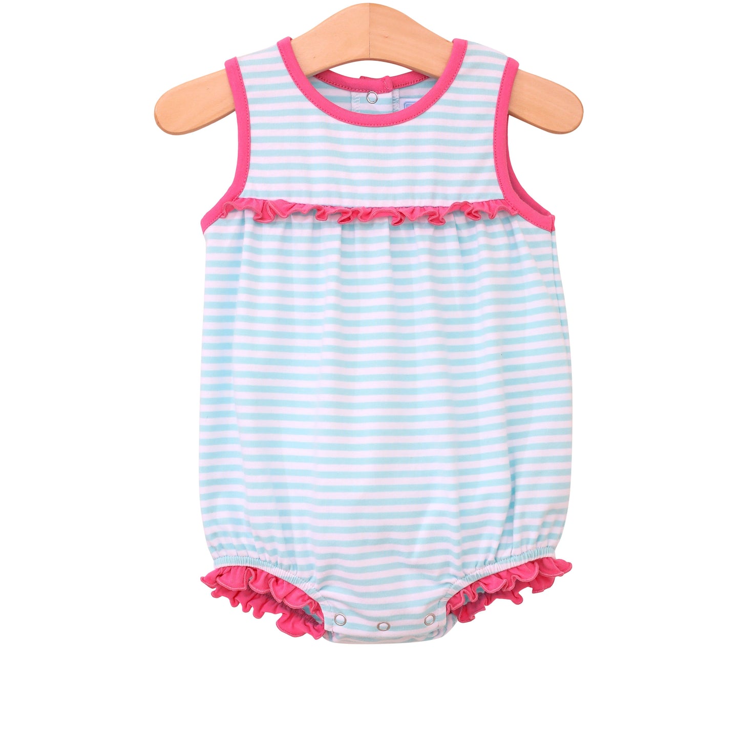 Aqua/Pink Stripe Hazel Bubble