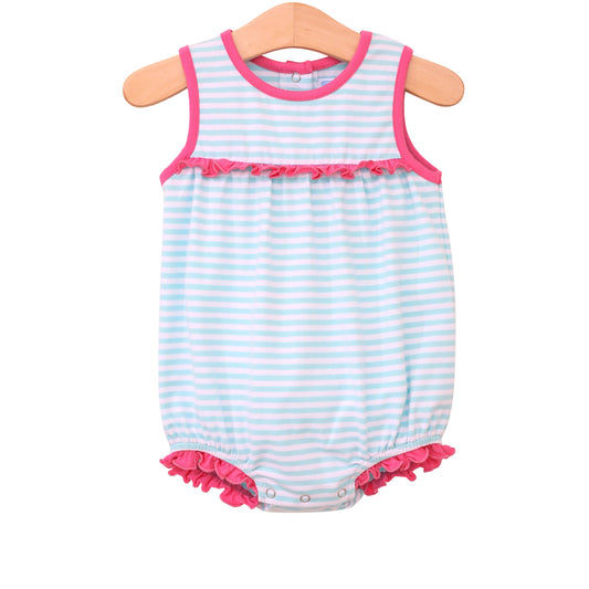 Aqua/Pink Stripe Hazel Bubble