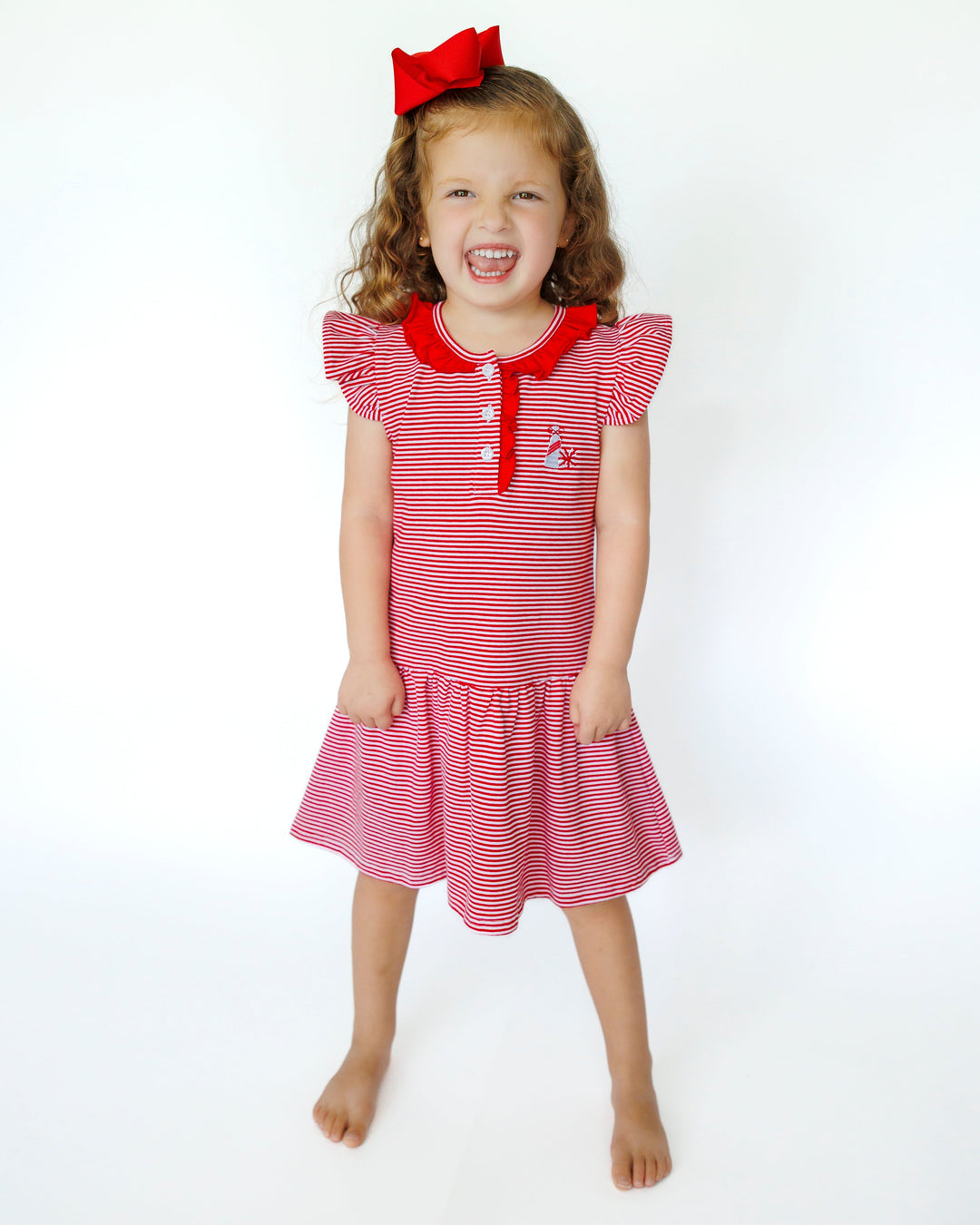 Red Stripe Game Day Dress