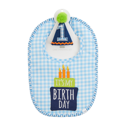 Blue Gingham Cake Smasher Set