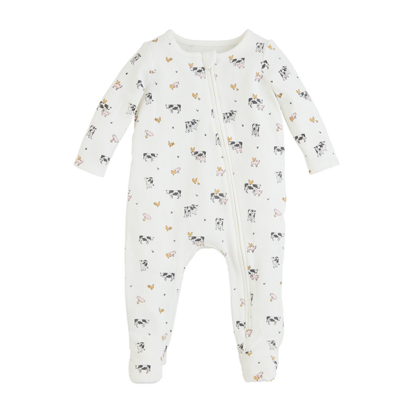 Farm Print Waffle Sleeper