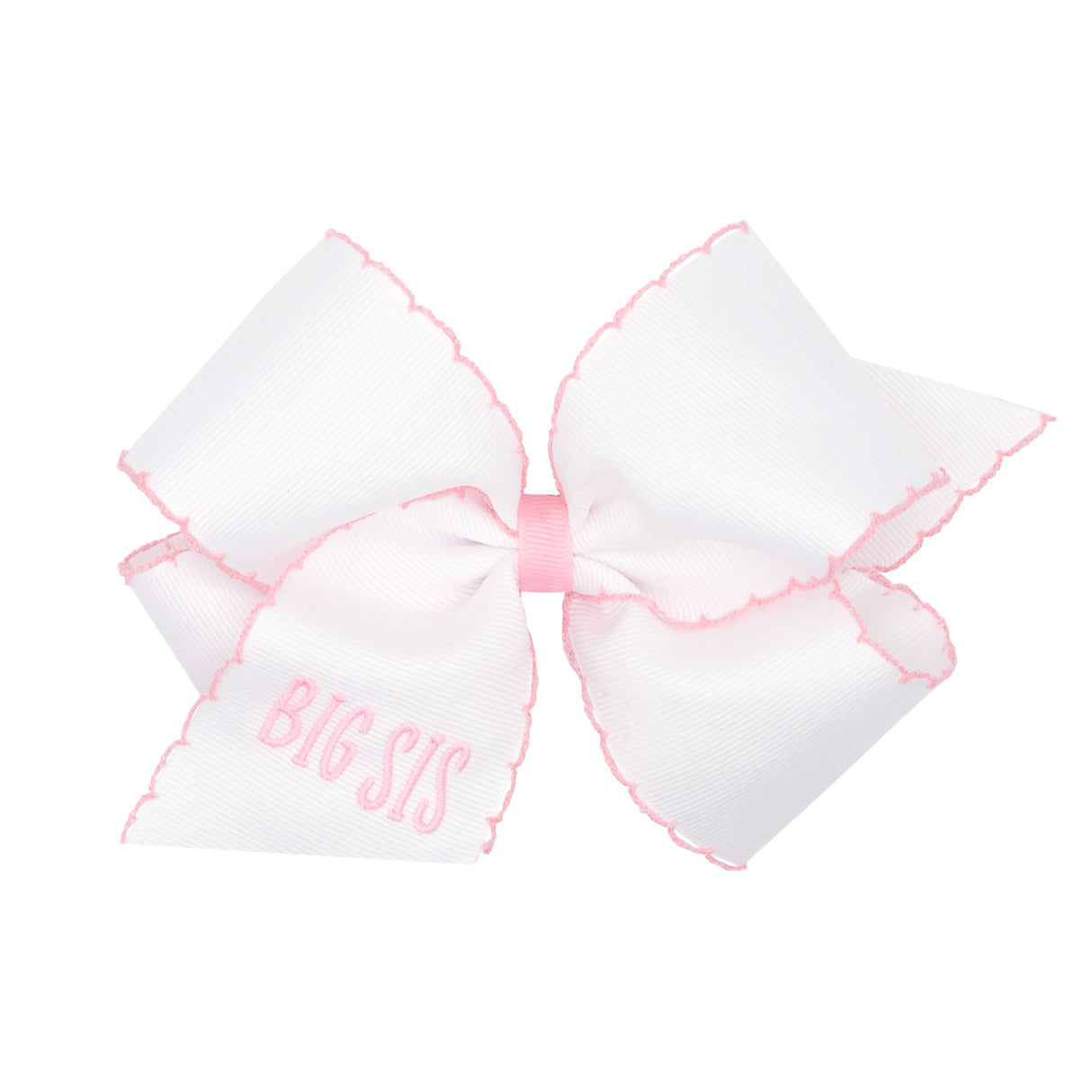 Big Sis Embroidered Moonstitch Bow