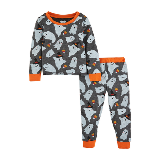 Grey Ghost Glow Pajama Set