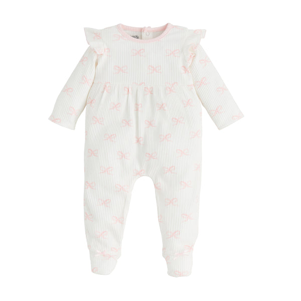 Bow Print Ribbed Sleeper