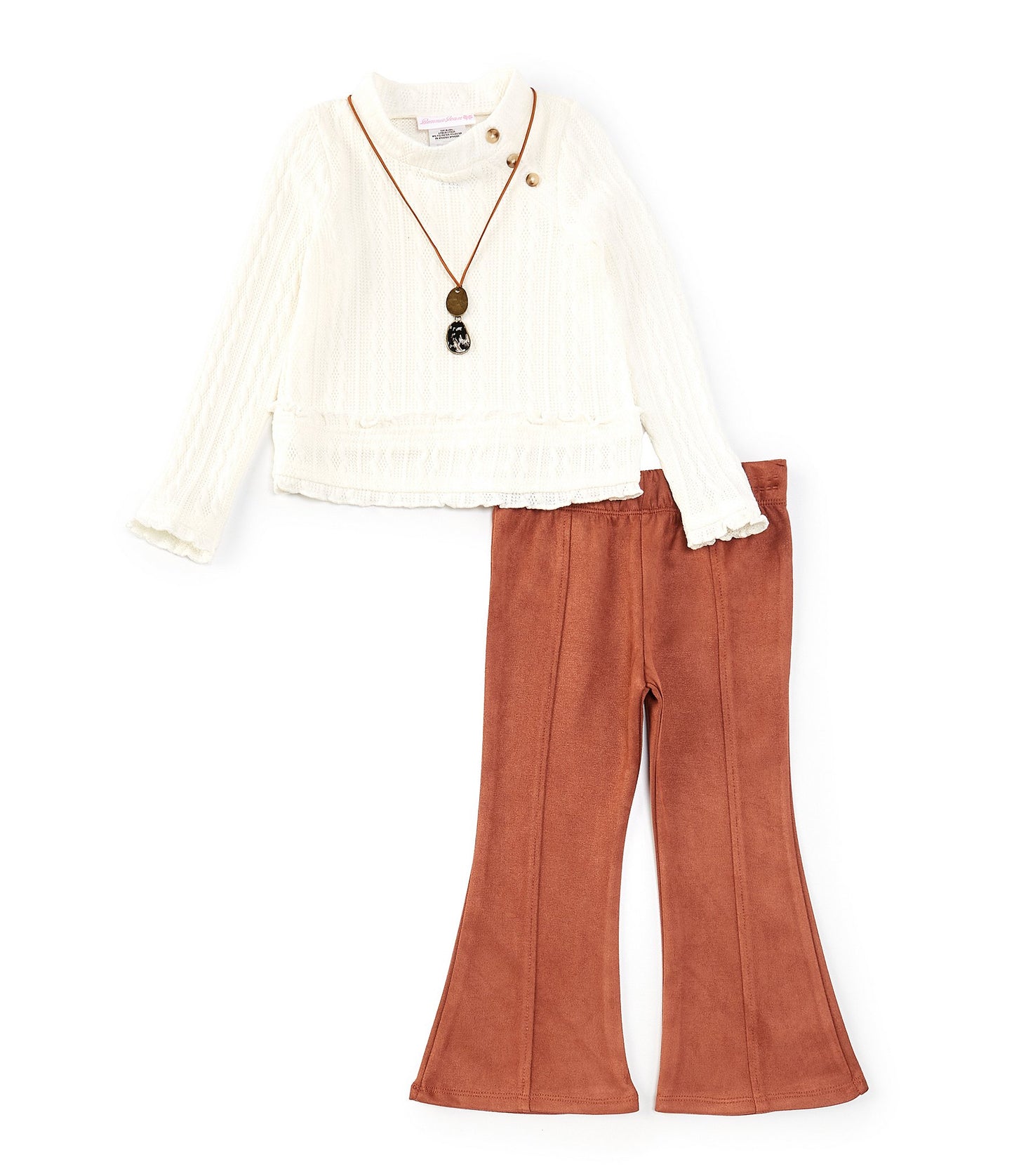 Sweater and Suede Flare Set