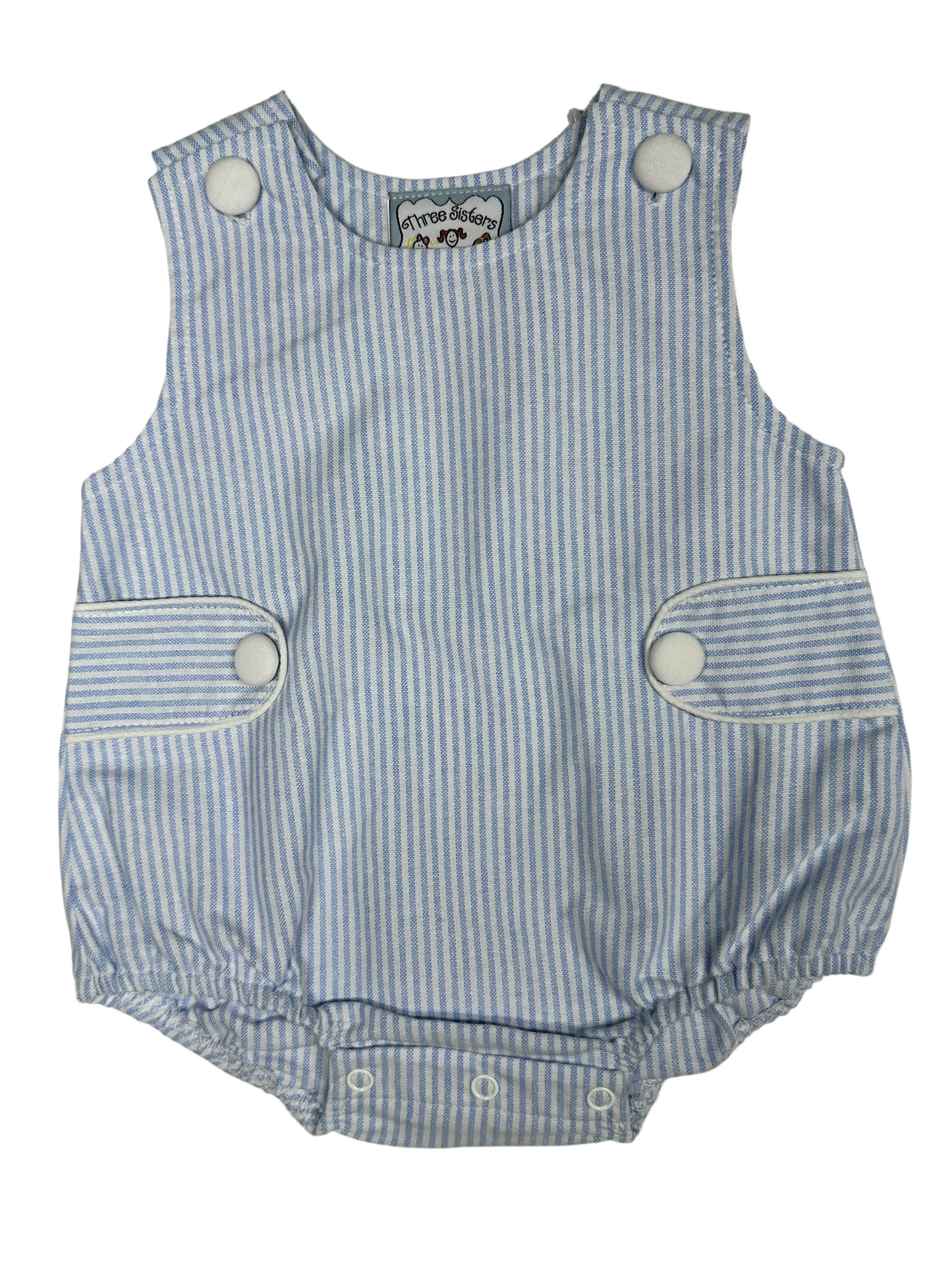 Blue Stripe Boys Bubble