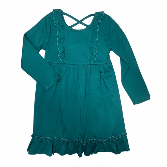 Claire Crossback Dress Emerald