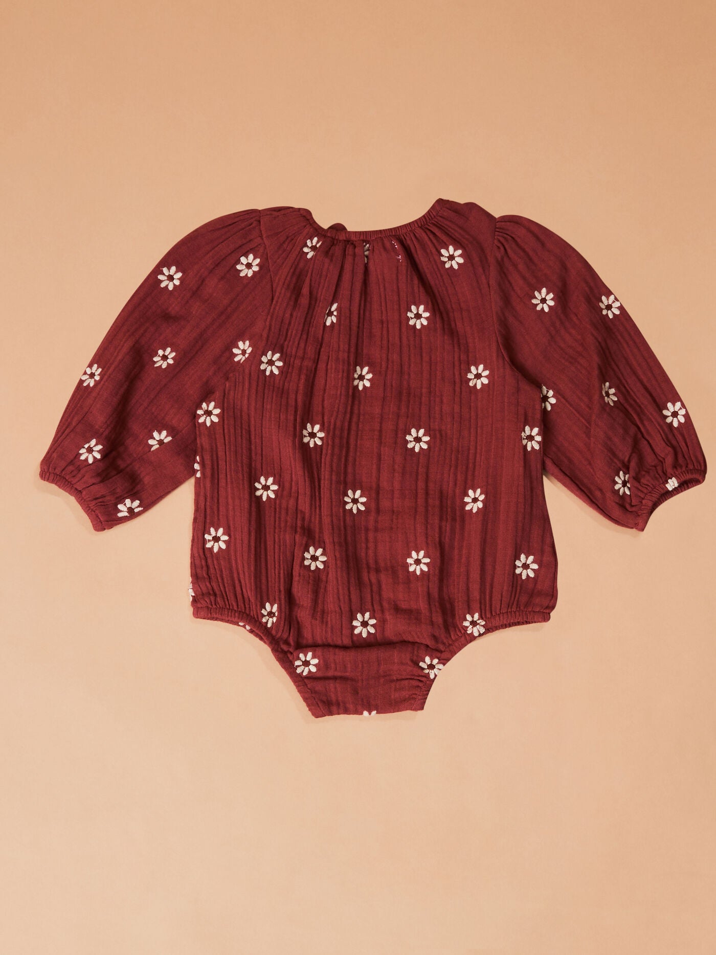 Daisy Embroidered Crinkle Gauze Bubble