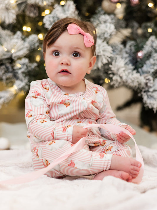 Santa Baby Pink PJ Sleeper