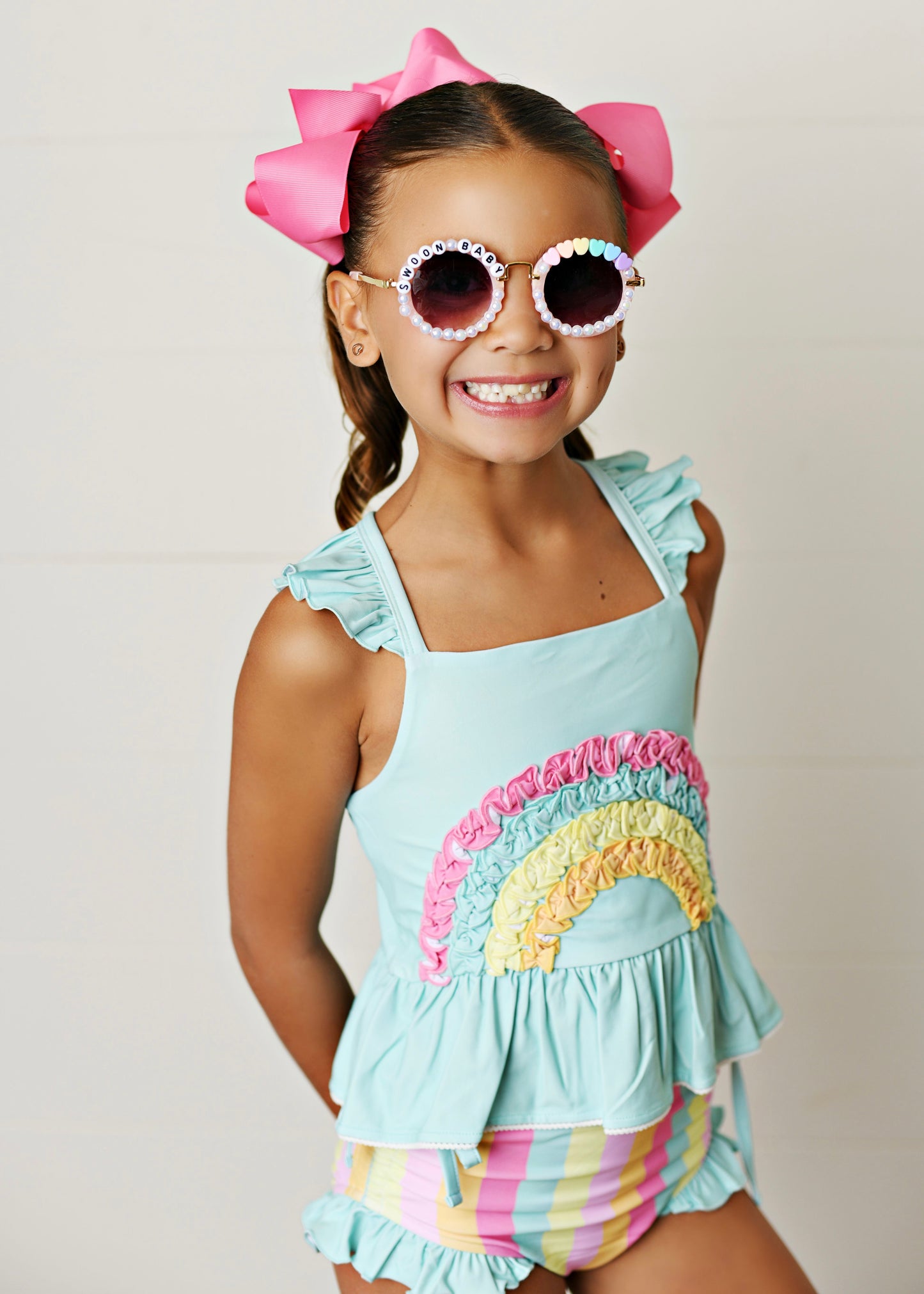 Aqua Rainbow 2pc Tunic Swimsuit