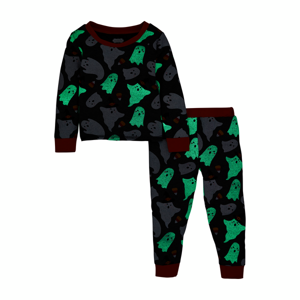 Grey Ghost Glow Pajama Set
