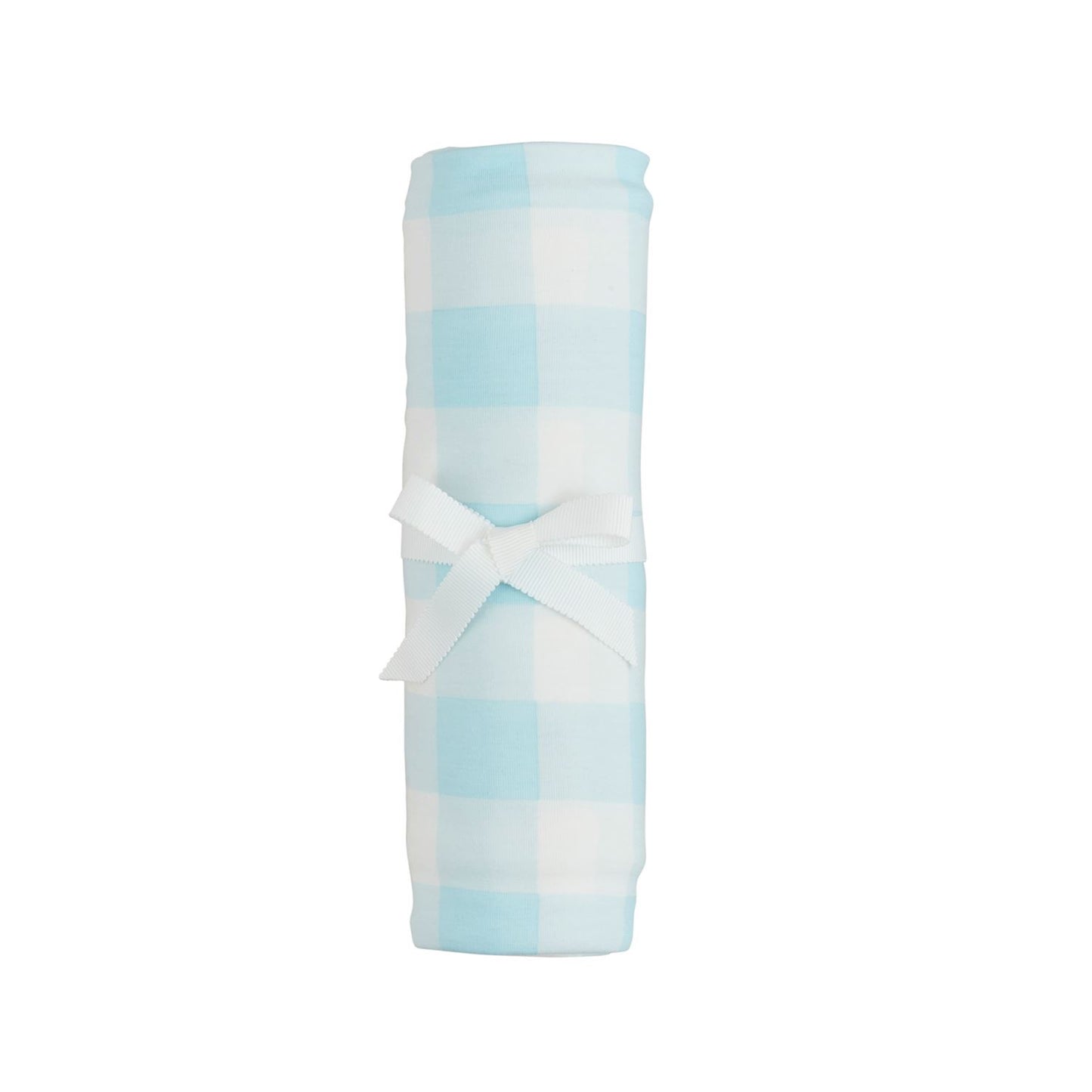 Blue Gingham Stretchy Swaddle
