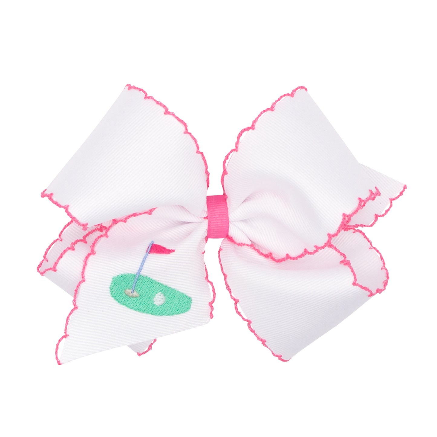 Golf Green Moonstitch Bow