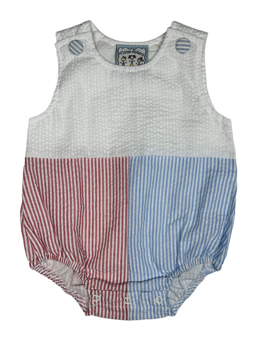 Red, White & Blue Colorblock Bubble