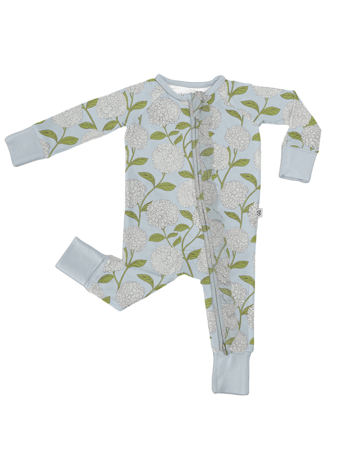 Hydrangeas Ruffle Convertible Footie