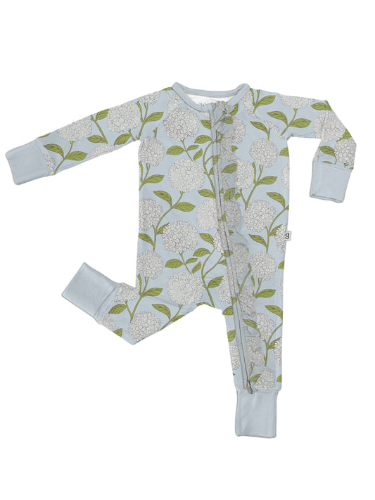 Hydrangeas Ruffle Convertible Footie