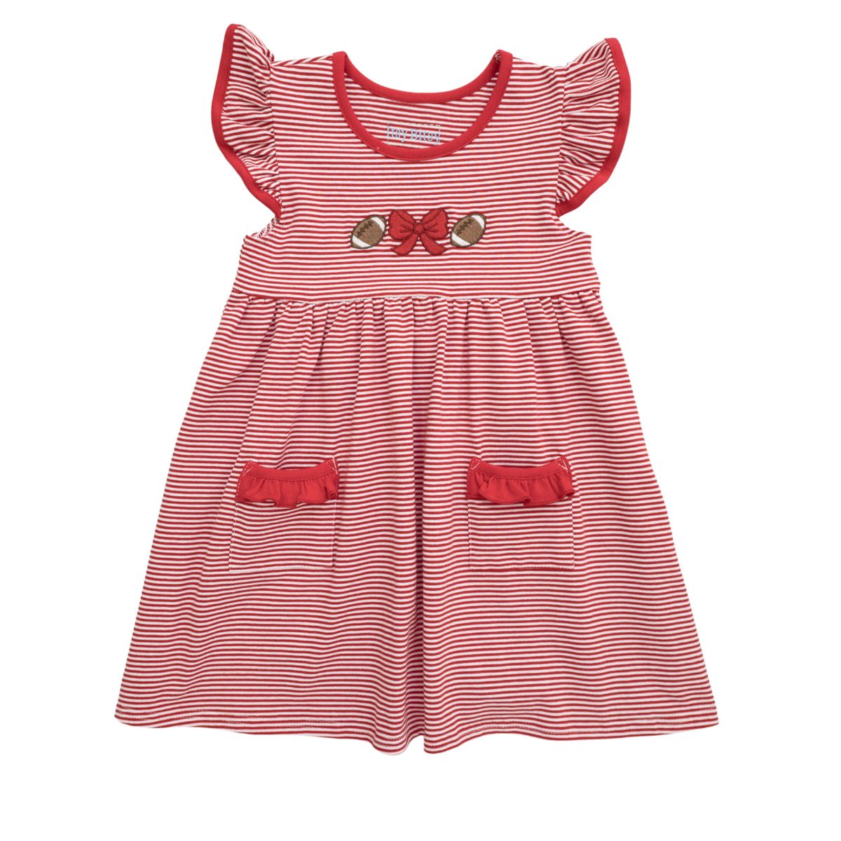 Touchdown Twirl Dress- Red