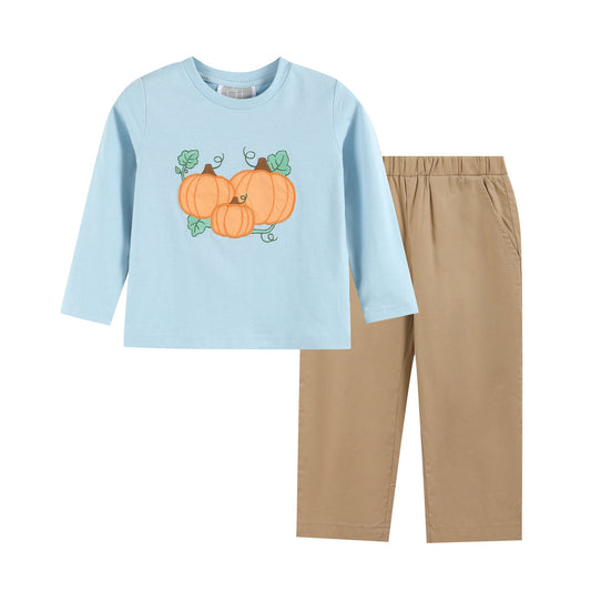 Blue Pumpkin Shirt and Pant Set