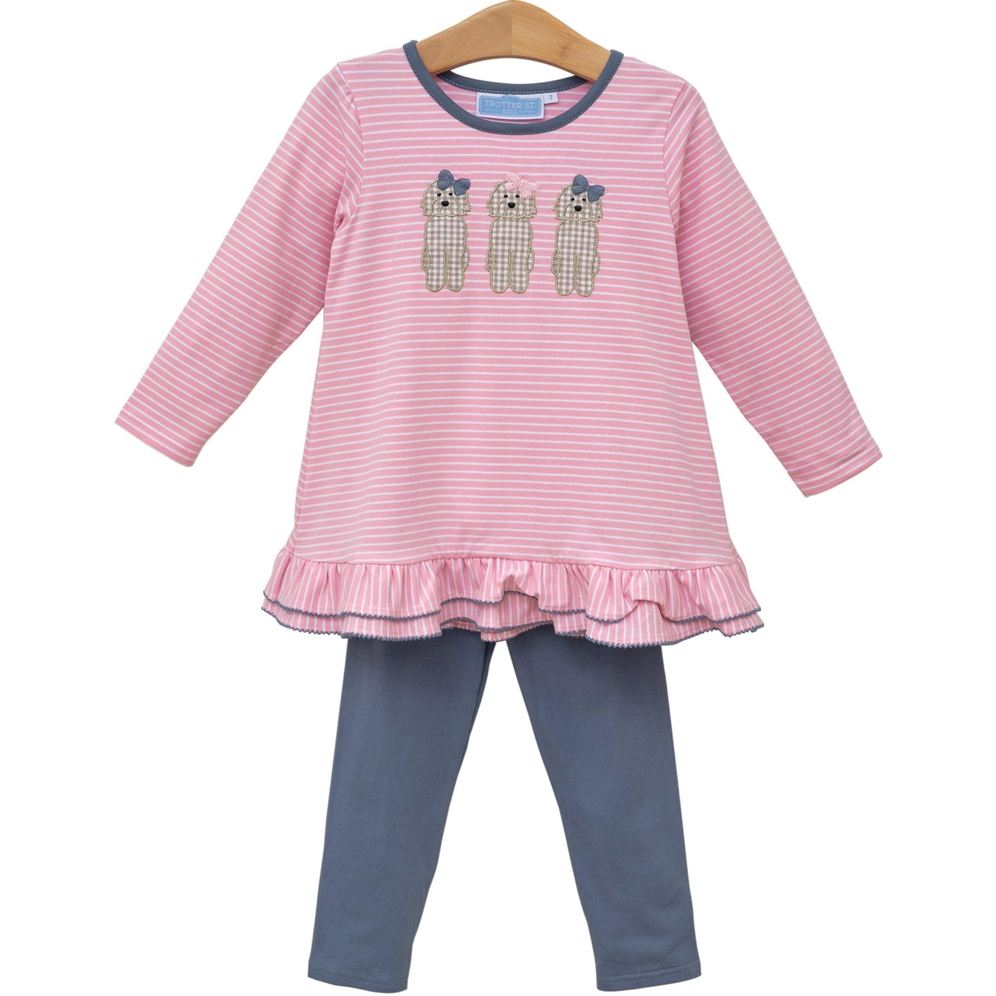 Puppy Dog Ruffle Legging Set