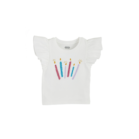 Birthday Candles Ruffle Tee