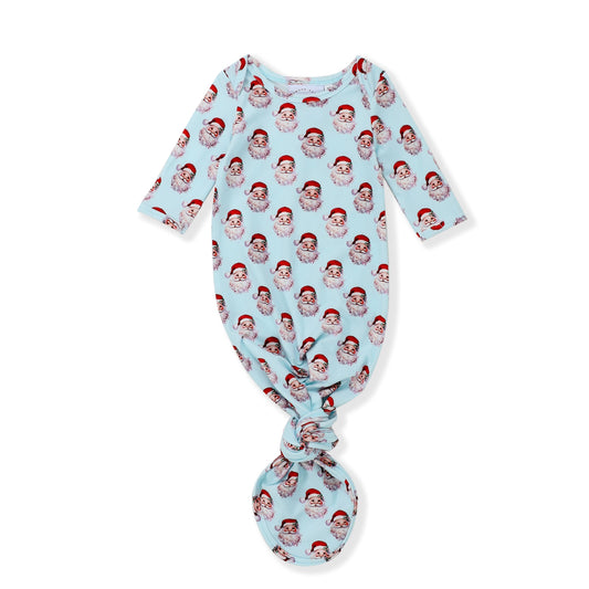 Santa Blue Butterknit Knotted Gown