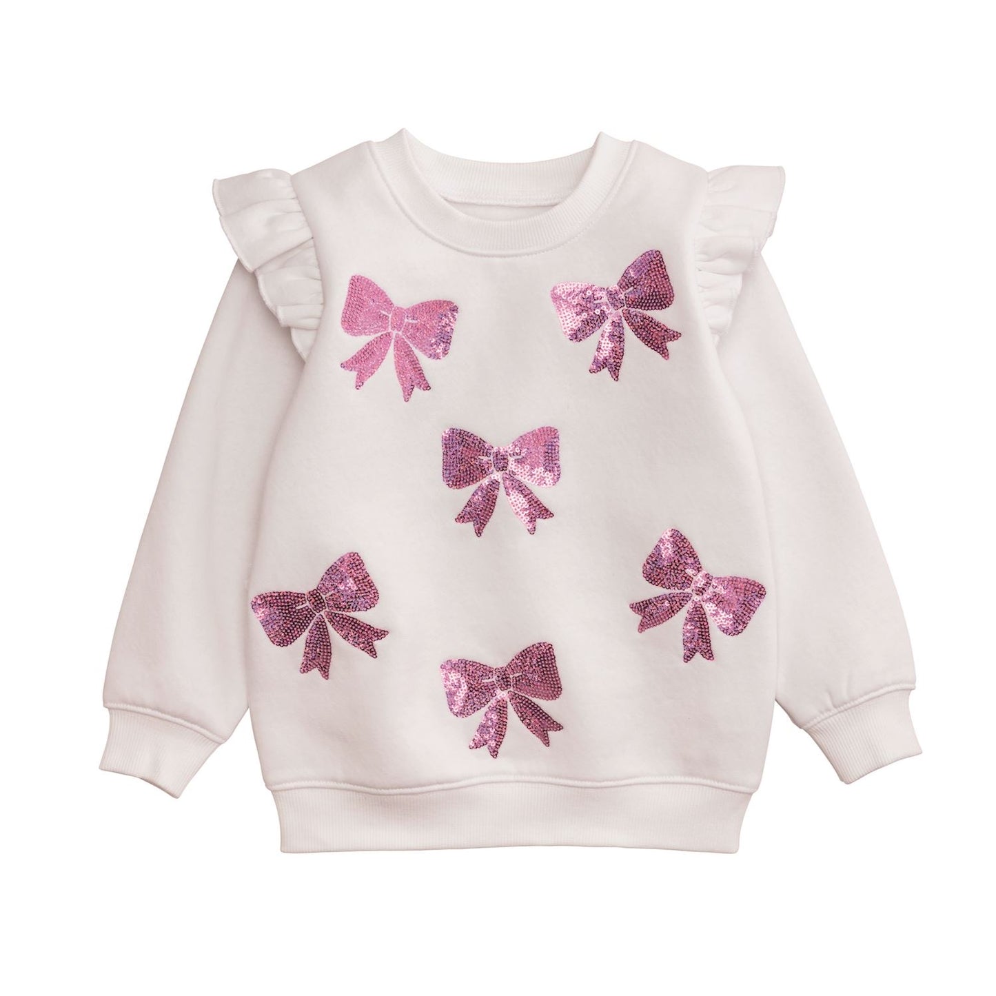Bow Sequin Sweatshirt