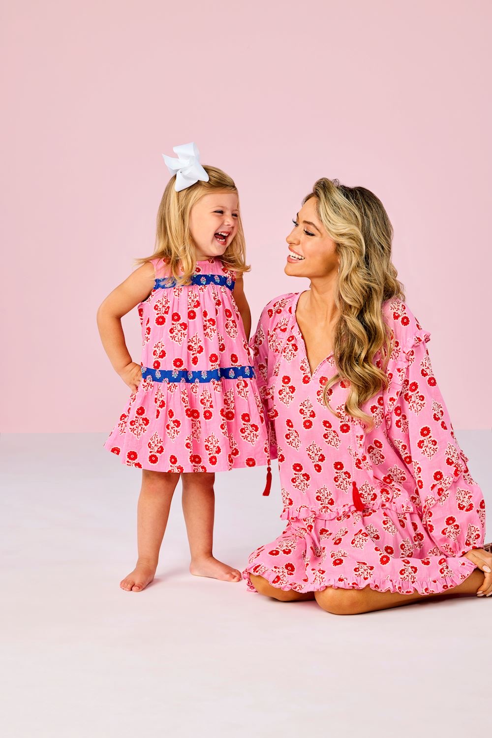 Mixed Print Floral Dress
