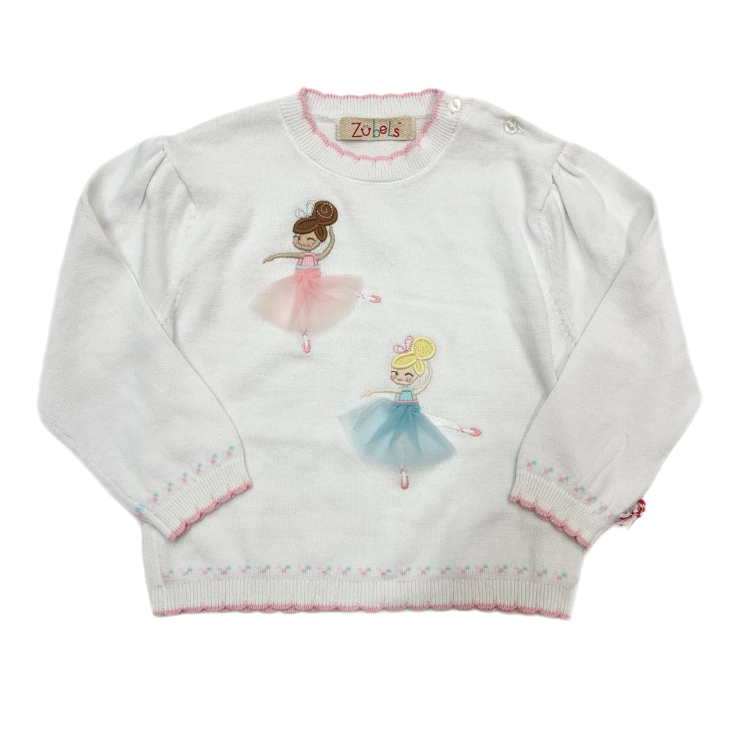 Ballerina Knit Scallop Sweater